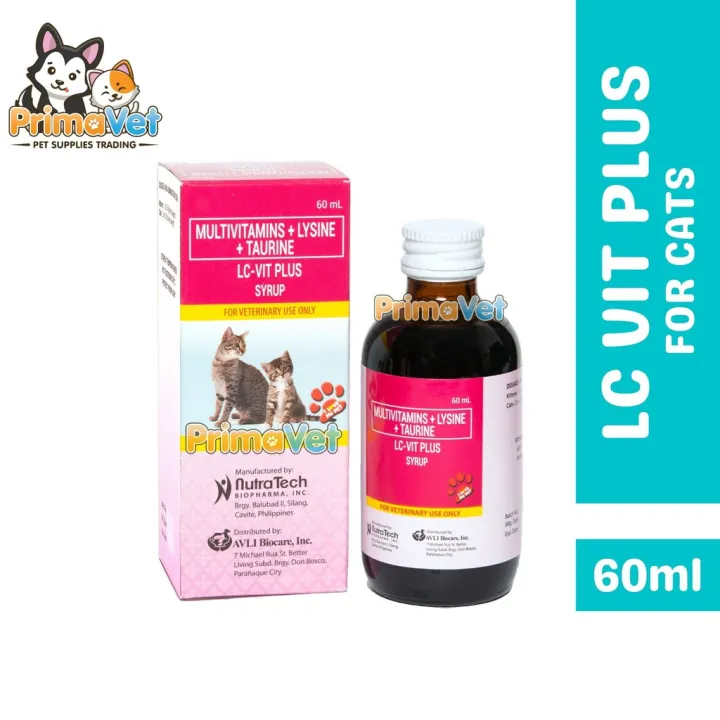 Ub]LC Vit Plus Syrup Vitamins for Cats and Kittens - 60ml | Lazada PH