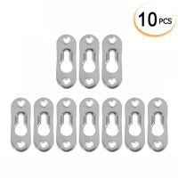 10pcs Iron Picture Hangers with Screws Mounting Keyhole Fasteners 45x16mm Thickness 1.2mm Plate Photo Frame Shelve Painting Sign Bar Wine Tools