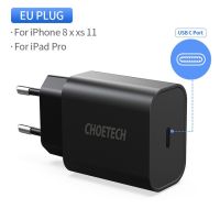 ZZOOI CHOETECH Quick Charge 3.0 18W USB-C Power Adapter Fast PD Charger For iPhone 1112 Xs X 8 PD 3.0 USB Type C Charger Wall Charger