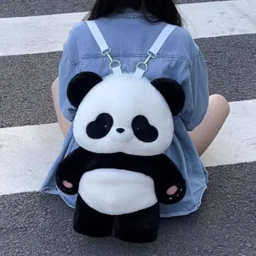 Fluffy sales panda backpack