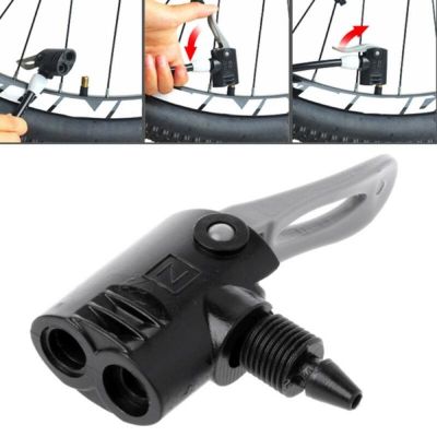 Air Cylinder Clamp Pump Switch Nozzle MTB Bike Bicycle Pump Nozzle Hose Adapter Double Head Pumping Valve Converter Bike Parts
