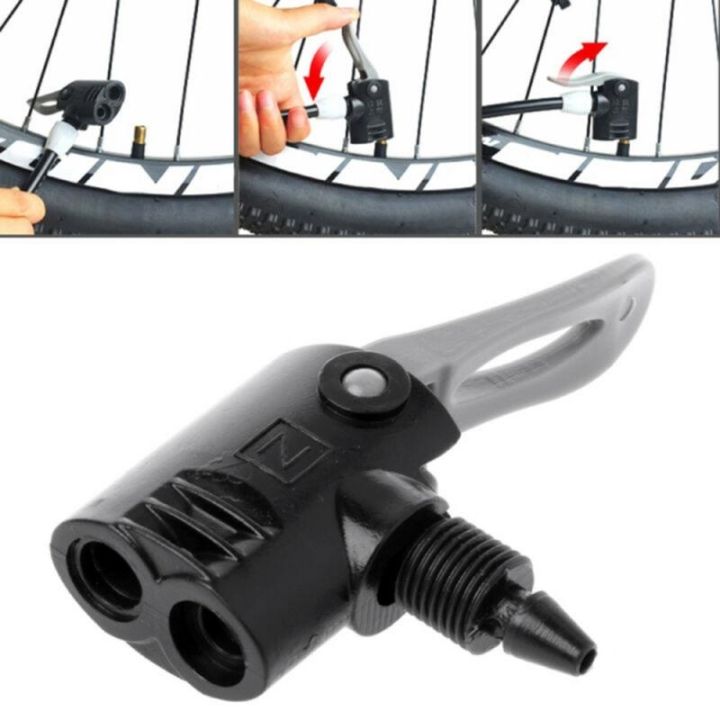 air-cylinder-clamp-pump-switch-nozzle-mtb-bike-bicycle-pump-nozzle-hose-adapter-double-head-pumping-valve-converter-bike-parts