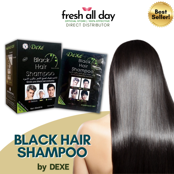 Original Dexe Black Hair Shampoo 25ml X 10 Pcs Lazada Ph 8118