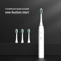 HOKDS Sonic Electric Toothbrush for Adults Children Ultrasonic Automatic Vibrator Waterproof 3 Brush Head Battery Type Home Appliance