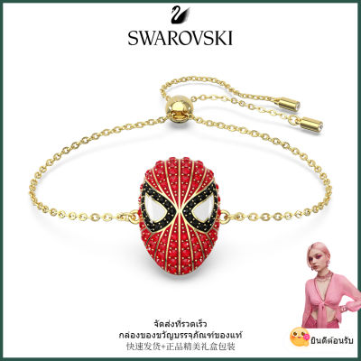 Swarovskiสร้อยข้อมือเพชรสีแดงมาร์เวล Spider-Man,S925 สร้อยข้อมือแฟชั่นสตรีเงินสเตอร์ลิง,ของขวัญวันเกิดวันวาเลนไทน์