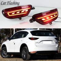 2Pcs For Mazda CX 5 CX5 2017 2018 2019 2020 2021 LED Rear Reflector Taillight Fog Lamp Rear Bumper Light Brake Light Turn Signal