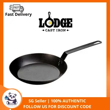 Lodge CRS10 French Style Pre-Seasoned 10 Carbon Steel Fry Pan