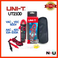 มิเตอร์วัดไฟดิจิตอล UNI-T UT210D Mini Digital Clamp Meter แคลมป์มิเตอร์ วัดเเอมป์ได้ทั้งAC/DCเริ่ม20a-200a (เทสก่อนส่ง)