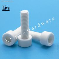 ㍿¤◇ 3-20pcs M3 M4 M5 M6 M8 M10 PP polypropylene Hex Screws Hexagon Socket Head Cap Screws DIN912 Water Resistant Anti-Corrosion