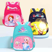 Frozens Anna Elsas Sofia กระเป๋าเป้สะพายหลังการ์ตูนตัวแรกสำหรับเด็กผู้หญิงเด็กผู้ชายน่ารักอะนิเมะอุลตร้าแมนพิมพ์อนุบาลกระเป๋าเป้สะพายหลังเด็ก Oxford Bag