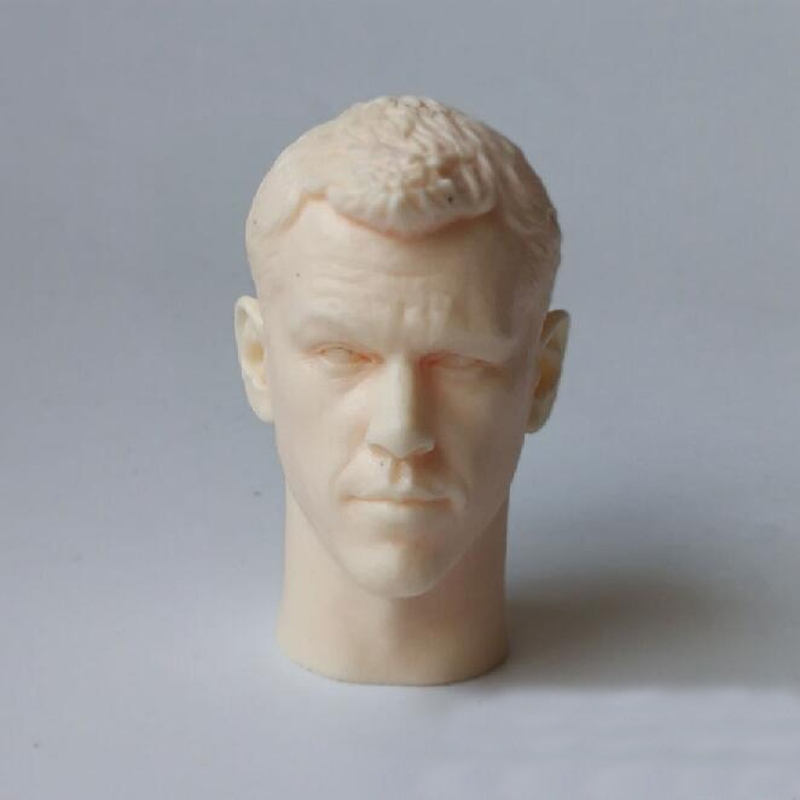 1/12 Scale The Bourne Identity Matt Damon Head Sculpt Unpainted Fit 6" ML Figure 