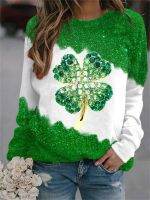 2023 Cross-border Amazon Independent Station St.Patricks Day shoulder neck hoodie