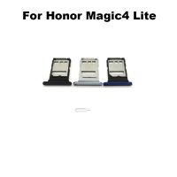 ถาดซิมการ์ดใหม่ดั้งเดิมสําหรับ Honor Magic4 Lite Slot Holder Socket Adapter Connector Repair Parts Replacement