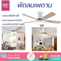 รุ่นใหม่ล่าสุด พัดลม พัดลมเพดาน EILON โคมไฟพัดลมเพดาน ZW-0025 ขาว ดีไซน์สวยงาม สะดุดตา ทนทาน รองรับมาตรฐาน มอก. จัดส่งฟรีทั่วประเทศ