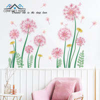 Bside 2Pcs Dandelion สติ๊กเกอร์ติดผนัง Self-Adhesive Wall Decals สำหรับห้องนั่งเล่น Porch ห้องนอนตกแต่งบ้าน