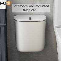 [FUN] Hanging dustbin for bathroom toilet Perforation-Free Wall-Mounted Trash Can Toilet Paper Shelf Crevice Narrow Small Storage