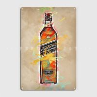 Johnny Walker โปสเตอร์เมทัลมีคราบโรงภาพยนตร์ถ้ำครัวผับสร้างเครื่องตกแต่งฝาผนังป้ายดีบุกโปสเตอร์