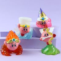 4 Buah/ชุด5CM Mainan โมเดล PVC อนิเมะ Boneka Kirby Waddle Dee Doo Kartun Mainan Anak Unak Hadiah Ulang Tahun Anak-Anak