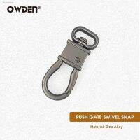 ✁ OWDEN Leather Push Gate Hooks Metal Swivel Snaps Hardware Accessories