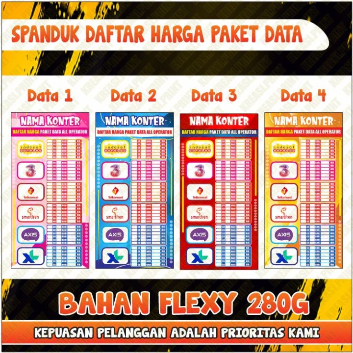 Bacground Tulisan List Harga Spanduk Spanduk Daftar Murah Umbul Flexi Promosi