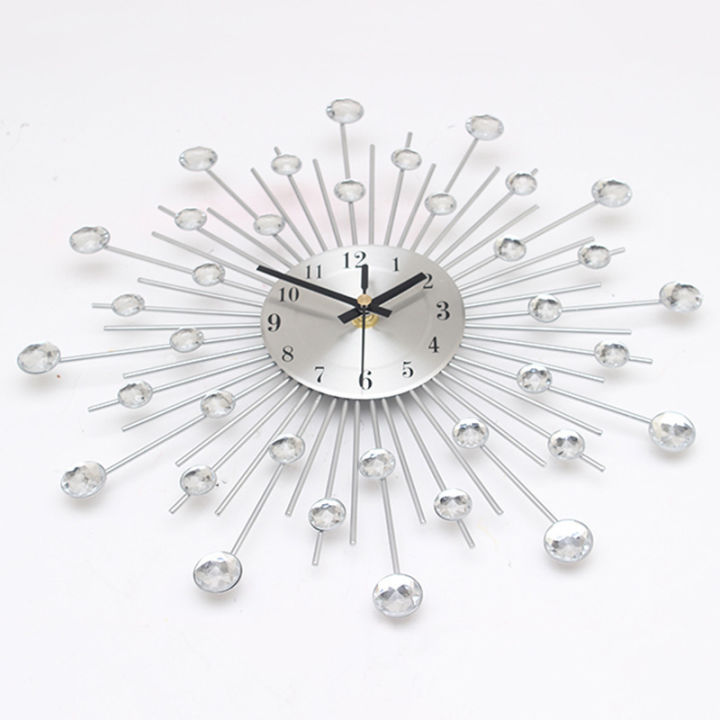 yonuo-นาฬิกทรงกลม-นาฬิกาสไตล์โมเดิร์น-ขนาดใหญ่-นาฬิกาแต่งบ้าน-เลขชัด-เข็มเดินเรียบ-แขวนติดผนัง-แบบเงียบสงบ