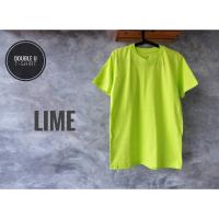 DSL001 เสื้อยืดผู้ชาย เสื้อยืดสีพื้น ( LIME ) สีเขียวตองอ่อน **ไม่มีการเย็บตะเข็บข้างตัวเสื้อ** เสื้อผู้ชายเท่ๆ เสื้อผู้ชายวัยรุ่น