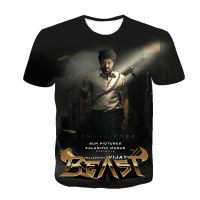 Joseph Vijay Chandrasekhar เสื้อยืดลวดลาย3D พิมพ์นักแสดงอินเดียฤดูร้อนเสื้อแขนสั้นสำหรับทั้งชายและหญิง Tee