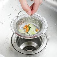 XHLXH Bathtub with Handle Stainless Steel Bathroom Fine Mesh Basket Catcher Colander Waste Stopper Sink Drain Strainer