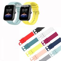 Silicone Strap Band For Huami Amazfit Bip Lite Bip S U pro Bip 3 pro Watchband Sports Replacement Bracelet 【BYUE】