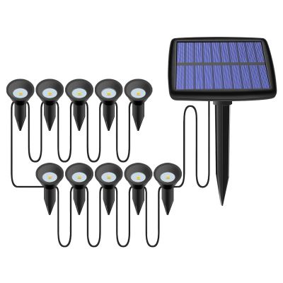 10 in 1 Solar Lights Outdoors Waterproof Solar Lawn Light Solar Power Light for Garden Path Pool Decoration