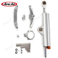 Arashi 1 Set CNC Steering Damper Mounting Bracket For YAMAHA FZ1 FAZER 2006 - 2015 2013 2014 Motorcycle Safety Stabilizer