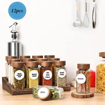 12pcs Spice Tower Bottles, Stackable Spice Jar Rack, Spice Salt Sugar  Masala Tower Space Saving Kitchen with Stand