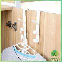 Veevio ที่แขวนประตู ตะขอแขวนประตู 5 ขอ ที่แขวนของเกี่ยวประตู ส่งคละสี Back Door Multipurpose Hanger