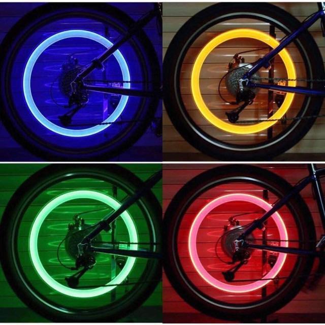 One pair bicycle wheel pito light tire cap valve light | Lazada PH