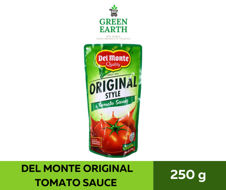 GREEN EARTH DEL MONTE ORIGINAL TOMATO SAUCE 250g Lazada PH