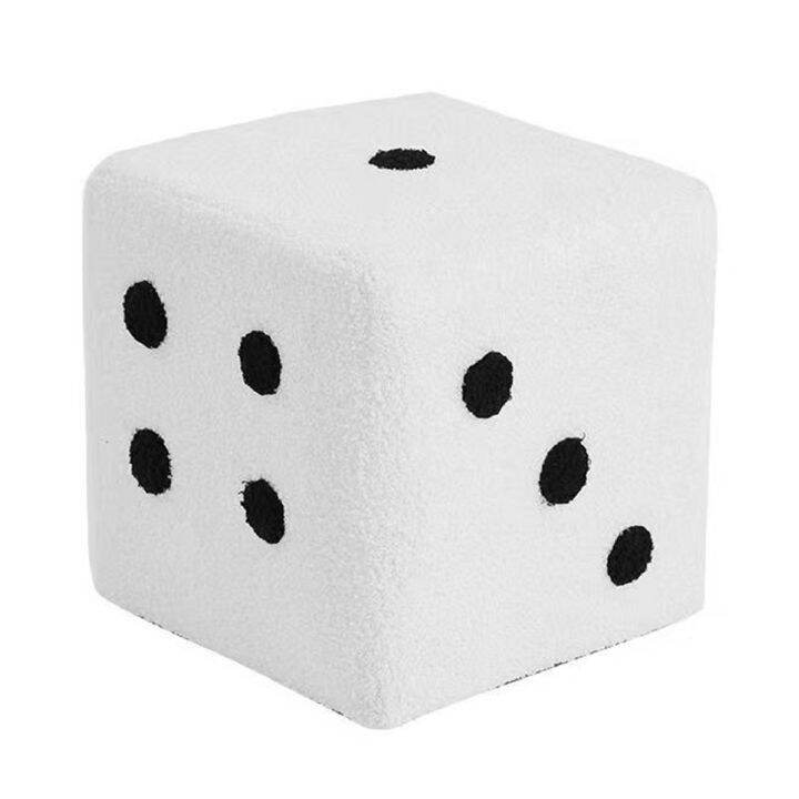 ที่พักเท้าสตูล Cube Stool Dice Design Stable Structure for Living Room