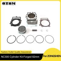 ◈○☢ OTOM Motorcycle Enduro NC300 Cylinder Kit 82mm Ceramic Big Bore W/ Piston Ring Gasket For Zongshen ZS177MM 250cc Uprade to 300cc