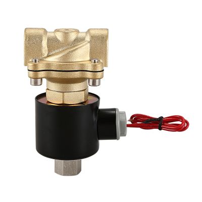 Normally Open N/O Brass Electric Solenoid Valve 220V Pneumatic Valve for Water Oil Gas