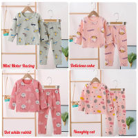 Children Pyjamas Winter Kids Clothing Sets Pajamas For Boys Thicken Dinosaur Cars Girls Sleepwear Baby Thermal Underwear