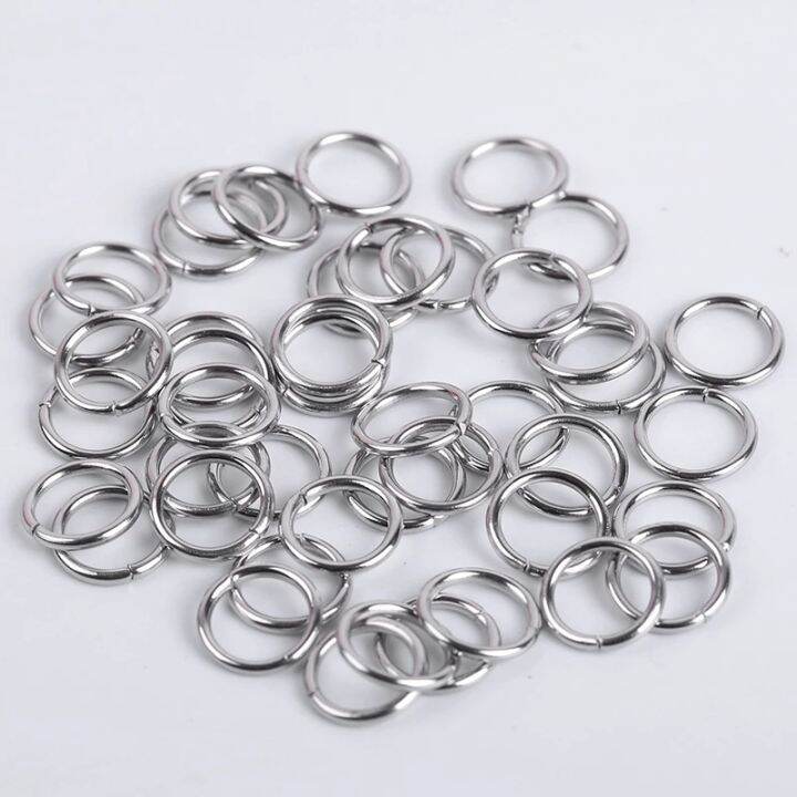 St Kunkka Pcs Lot Mm Stainless Steel Open Jump Rings Split