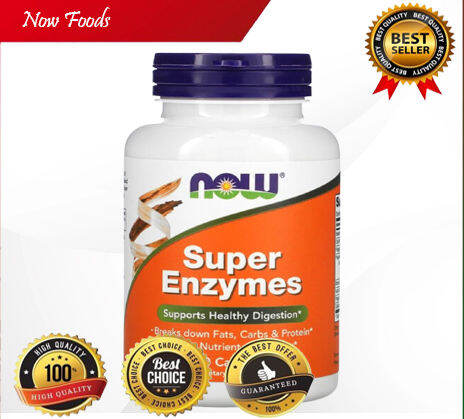 Now Foods Super Enzymes 90 Capsules - Support Healthy Digestion | Lazada