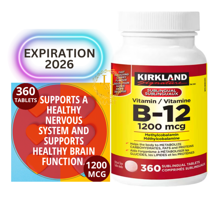 Kirkland Signature Vitamin B12 1200mcg 360 Tablets Lazada PH