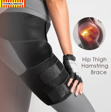 Thigh Wrap, Thigh Compression Brace Women Man Thigh Braces Support for  Hamstring Quad Groin Pain Adjustable Compression Sleeve Wraps Sleeve Brace