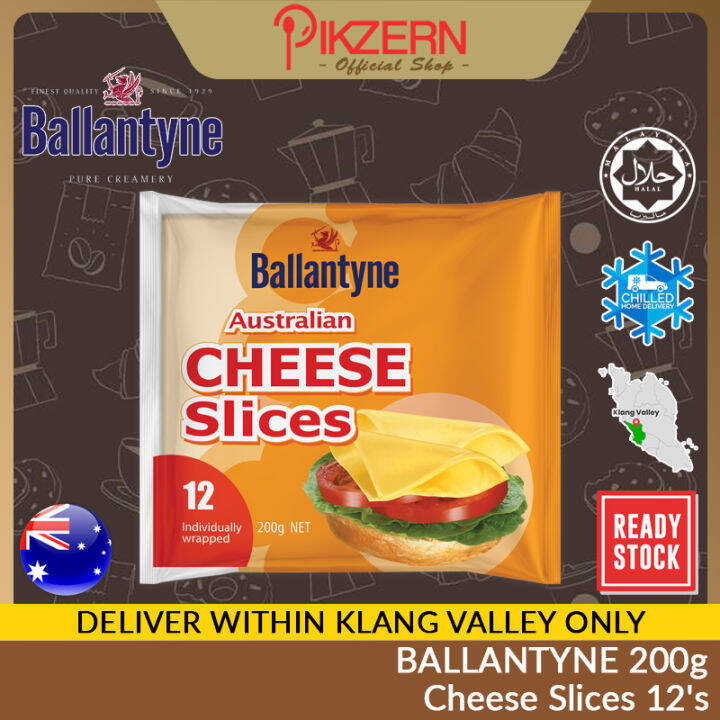 PIKZERN [Ready Stock] BALLANTYNE 200g 12's Slice Cheese FAST