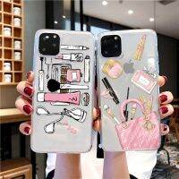 [ขายดี] เคสโทรศัพท์แต่งหน้าแบบใสเครื่องสำอางสำหรับ iPhone 14 13 12 11 Pro XS MAX XR 8 7 Plus Se2020ฝาหลัง TPU ใส