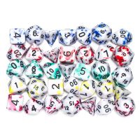 LICOPTE 7Pcs/set 7-Die Table Game ลูกเต๋า DND D4 D6 D8 D10 D12 D20 สีเปลี่ยนตามอุณหภูมิ ลูกเต๋าหลายด้าน หลายเหลี่ยมเพชรพลอย อะคริลิค ลูกเต๋าเกม TRPG DND