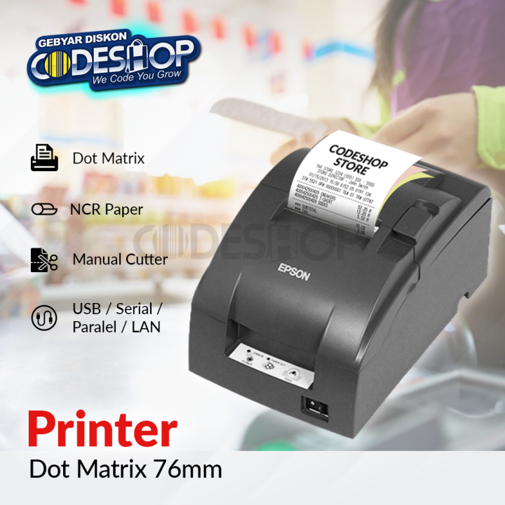 Epson Tm U220d Printer Dot Matrix Cetak Struk Kasir Rangkap Manual Cutter Lazada Indonesia 6941