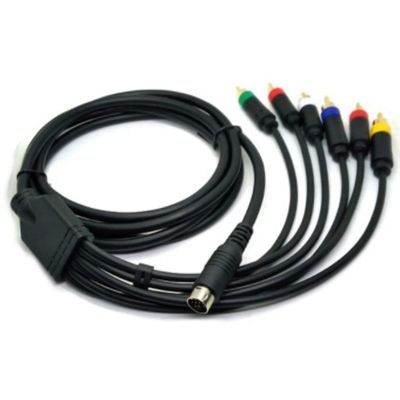 RGBS Color Monitor Special Line Saturn Red Blue Green RGB+Sync Video and Audio Cable, Composite Cable