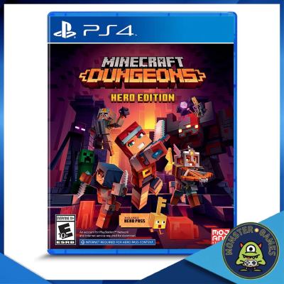 Minecraft Dungeons Hero Edition Ps4 Game แผ่นแท้มือ1!!!!! (Minecraft Dungeons Ps4)(Minecraft Dungeon Ps4)