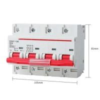 【LZ】 1pc DC 1000V 4P Solar Mini Circuit Breaker Overload Protection Switch 80A 100A 125A 4P DC1000V MCB for Photovoltaic PV System